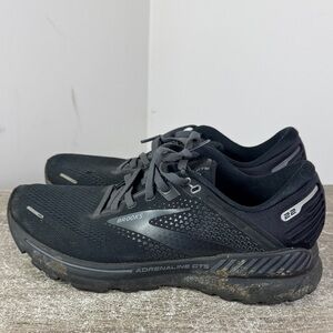 Men’s Size 8.5 - Brooks Adrenaline GTS 22 Black Shoes running gym walk